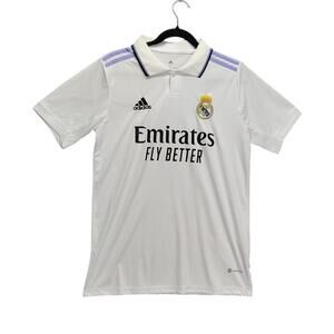 Adidas Mens Soccer Jersey Size Small #7 Romal Real Madrid Futbol Authentic White